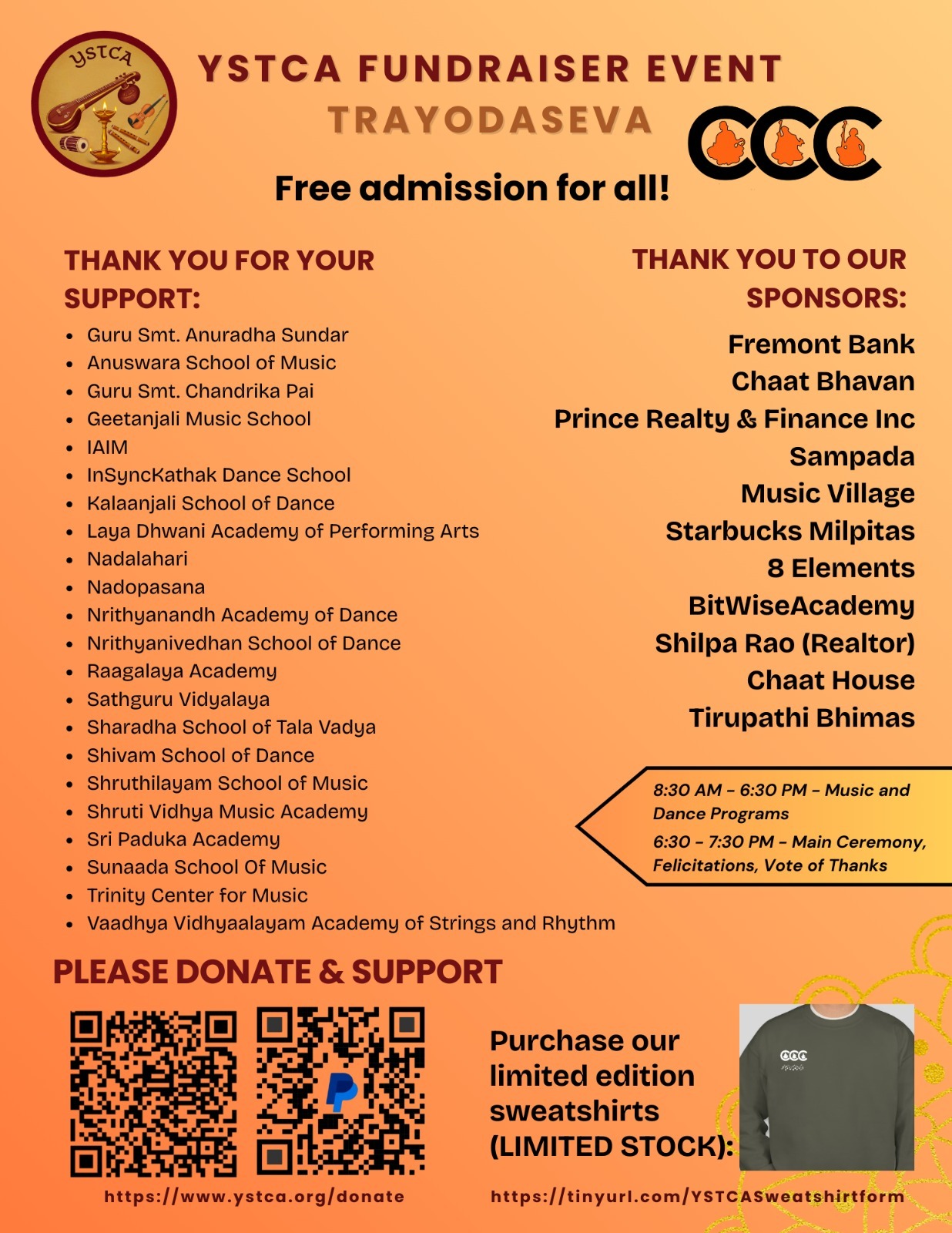 YSTCA Fundraiser Event